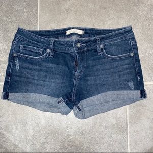 Bullhead Light Distress Denim Shorts